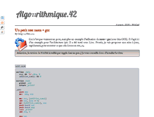Tablet Screenshot of algorithmique.net