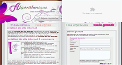 Desktop Screenshot of algorithmique.fr